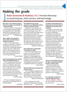 Rubin Fortunato & Harbison, P.C.'s Female Attorneys on practicing law, client service, and technology